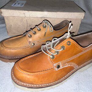 NOS VTG Peterman - Mens Size 7 - Genuine Leather - Work dress shoes